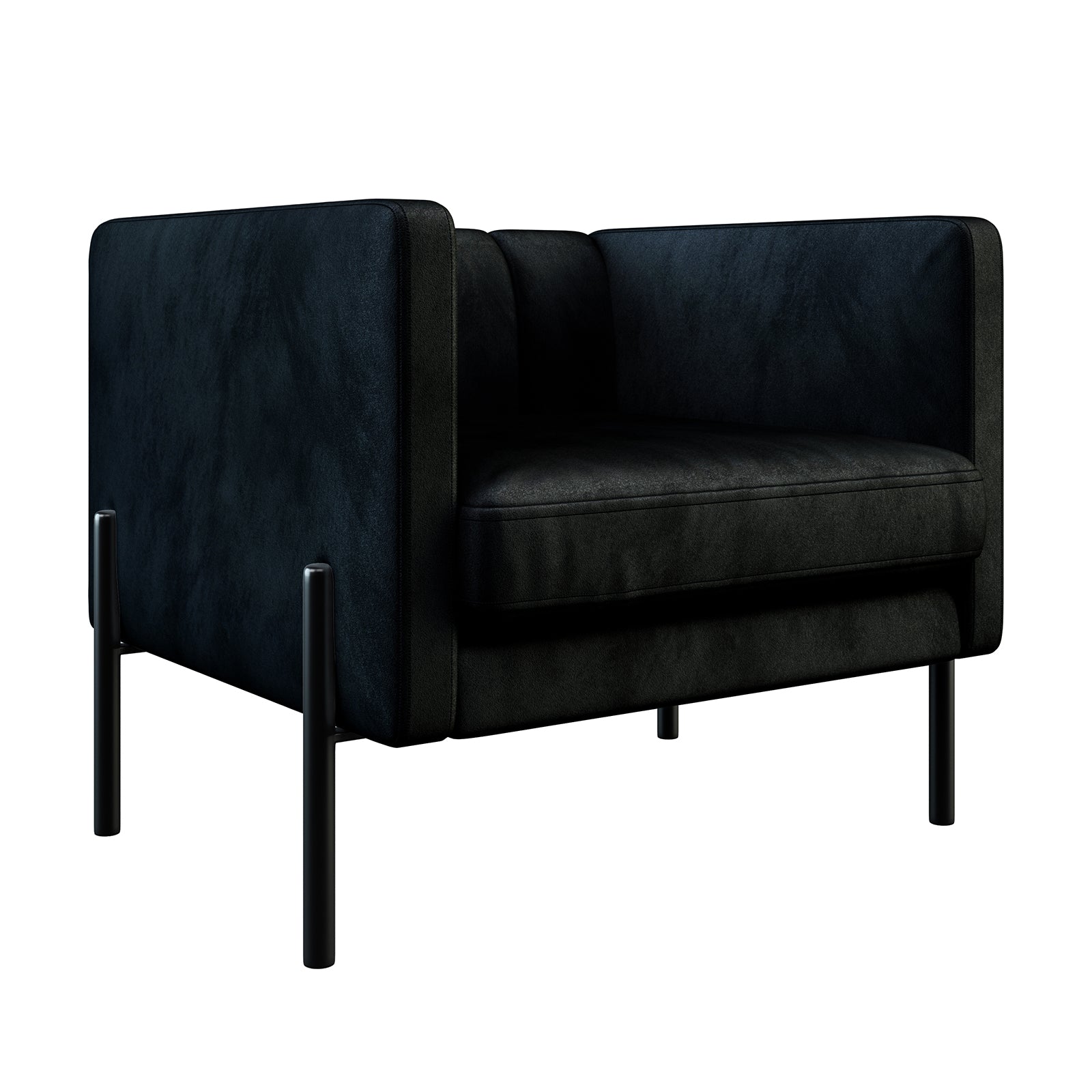 avian-velvet-accent-sofa-with-steel-legs-in-black