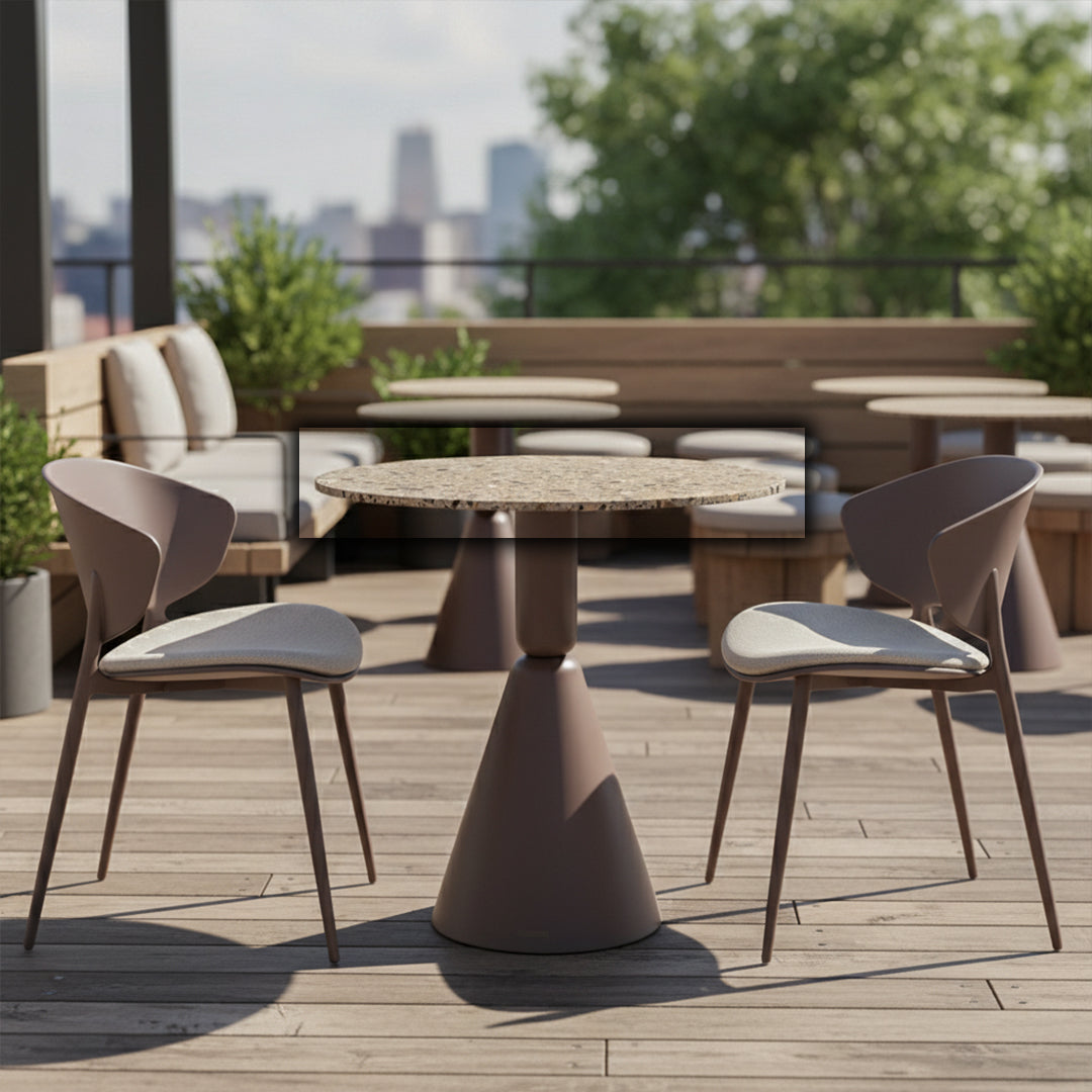 Round Terrazzo Table Top 70 cm 302-N0272