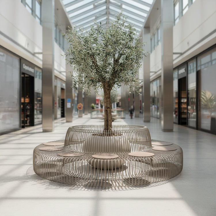 Wire Light Brown With Cushion Chair MC-252B-Light Brown